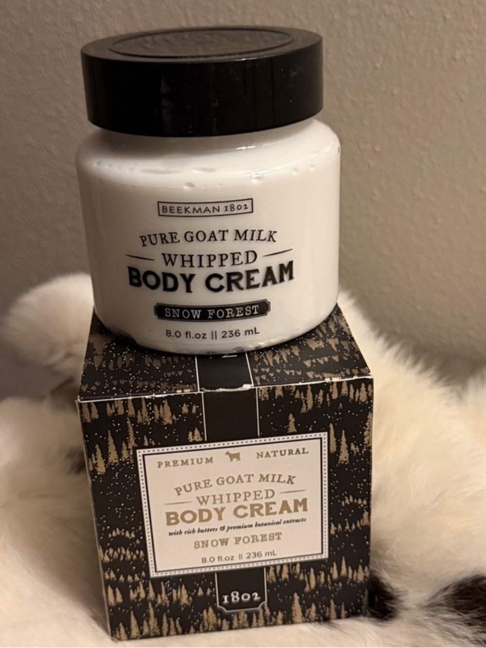 SEALED.  Beekman 1802 Snow Forest Pure Goat Milk Whipped Body Cream